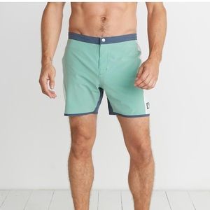 Bel-Air Boardies in Green Colorblock